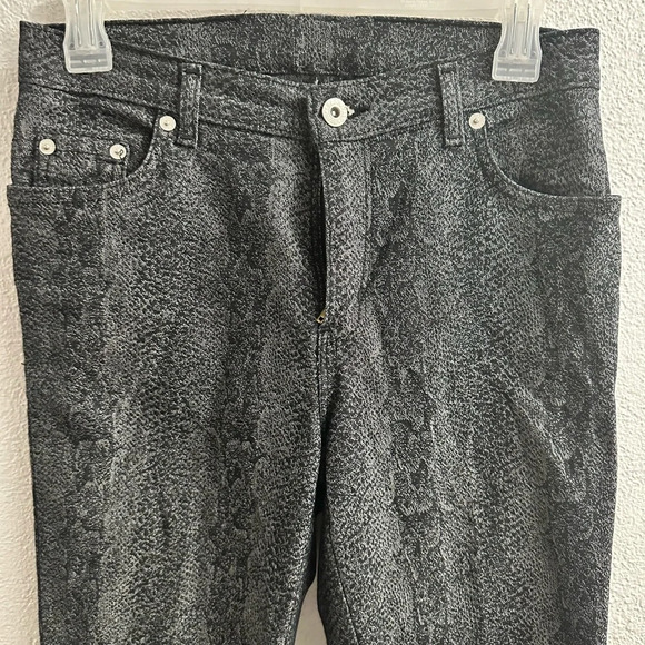 Buffalo David button women’s high rise boot cut “snake skin” jeans - Picture 2 of 8